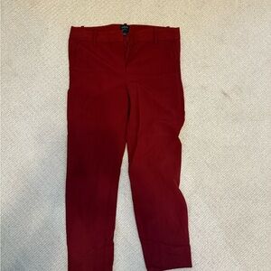 Jcrew maroon Ruby Pant size 10